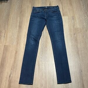 7 For All Mankind Roxanne Jeans Womens‎ Size 28 Dark Wash Denim